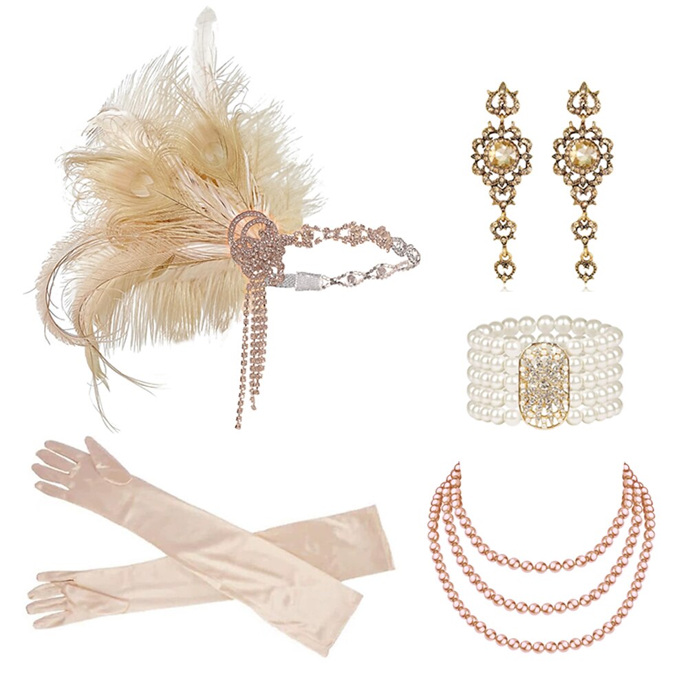 5Pcs 1920s Flapper Accessory Set