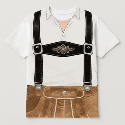 Men's Oktoberfest Lederhosen Graphic T-shirt