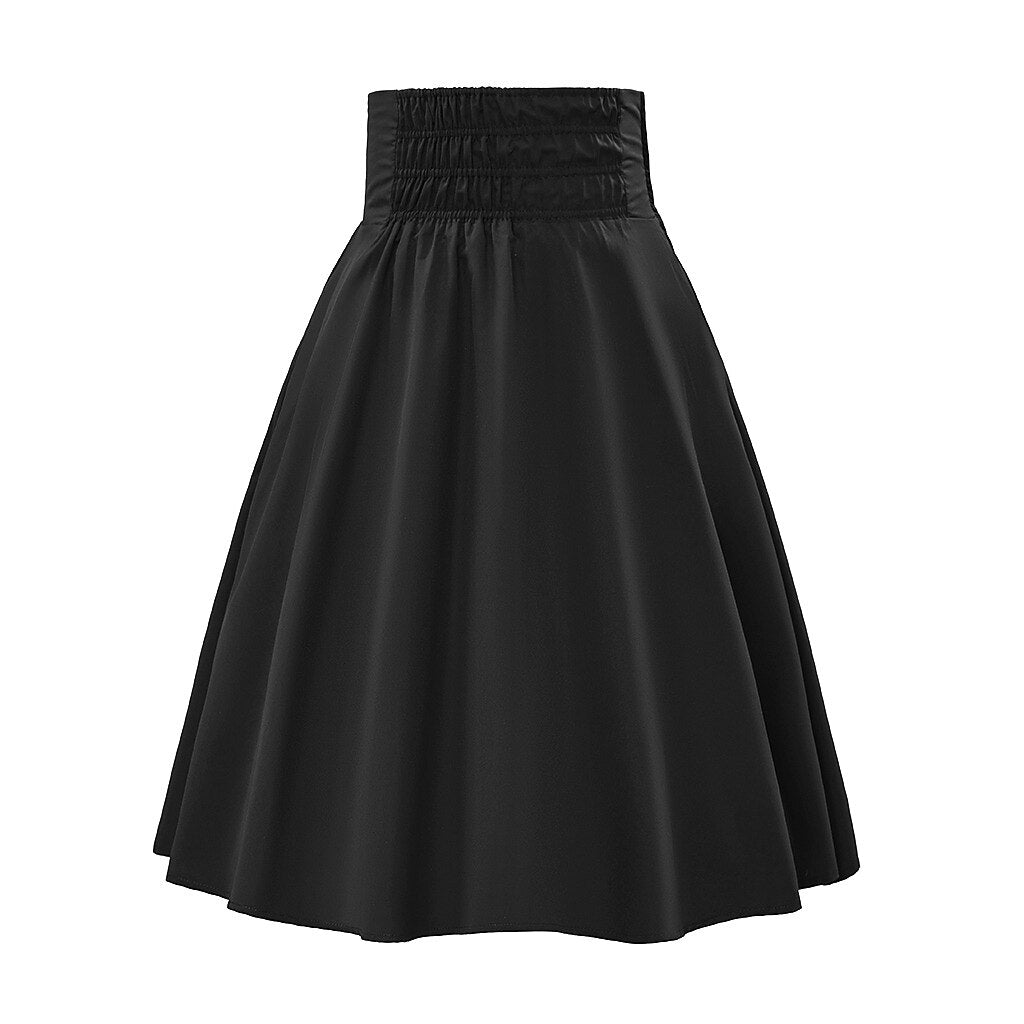 Steampunk Skirt Length Adjustable Skirt With Pocket