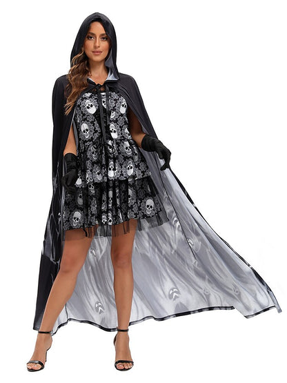 Skeleton Skull Ghost Bride Costume