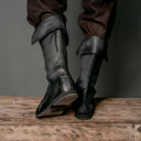 Botas altas medievales con cordones