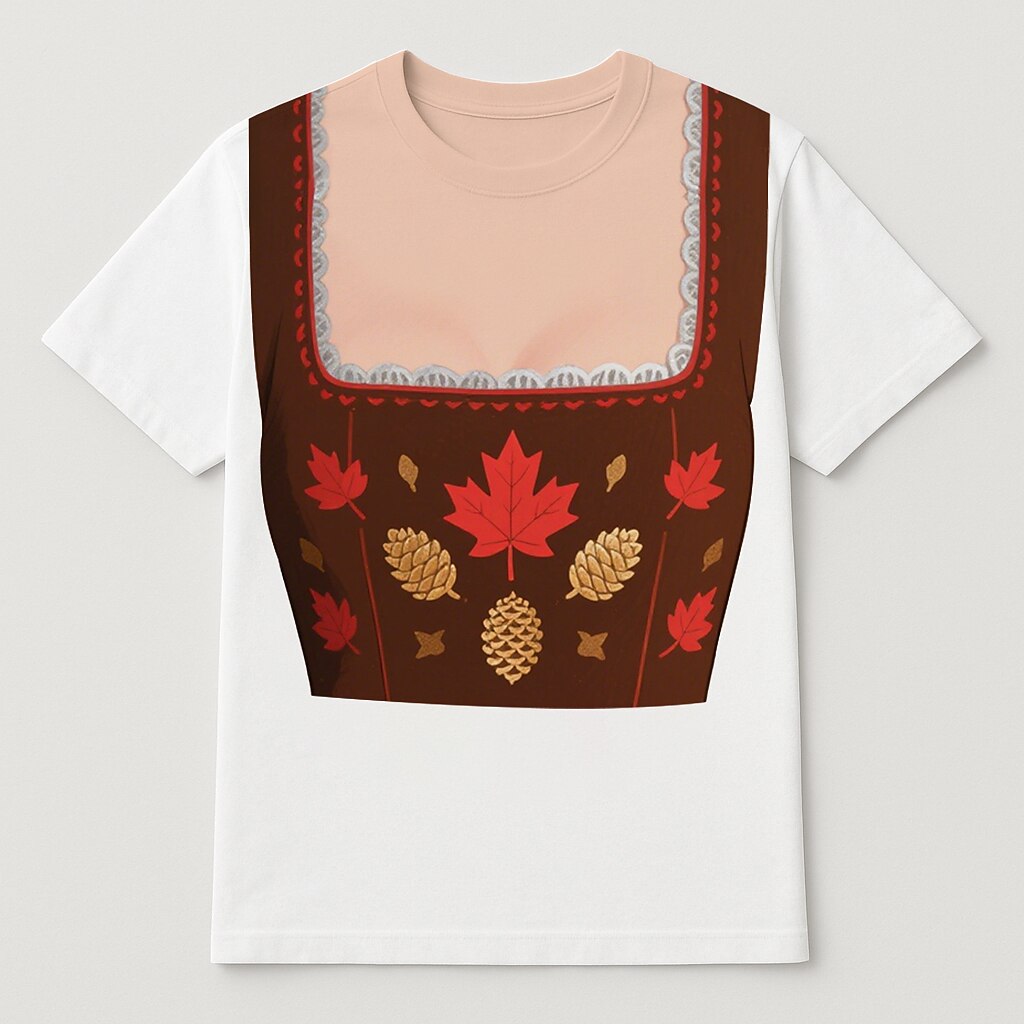 Women's Oktoberfest Dirndl Graphic T-shirt
