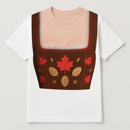 Women's Oktoberfest Dirndl Graphic T-shirt