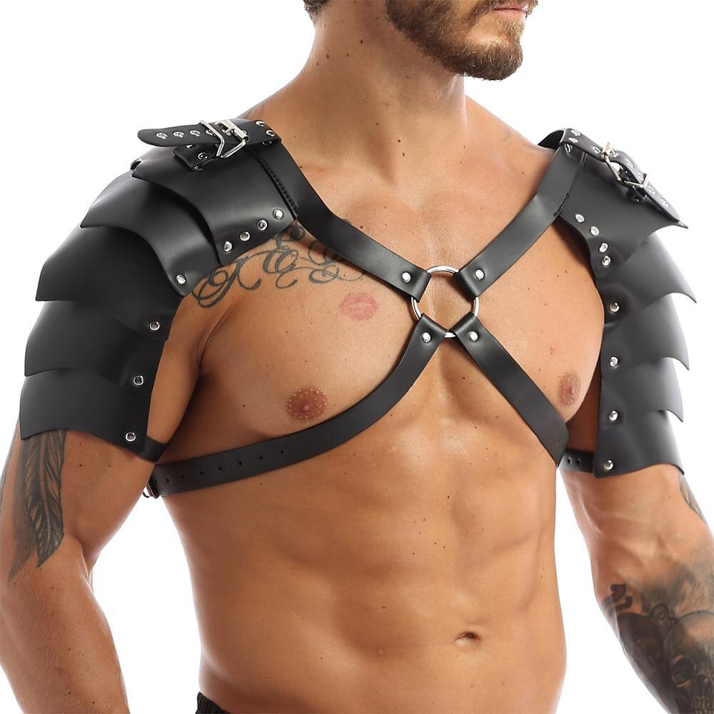 Gothic Medieval Split Style Shoulder Armor for Men