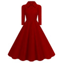 Midiröckchen „Crimson Collar Grace“