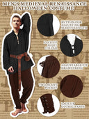 Medieval Pirate Costume with ACCs - Retrorobe