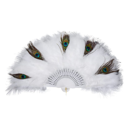 1920s Black Peacock Fan