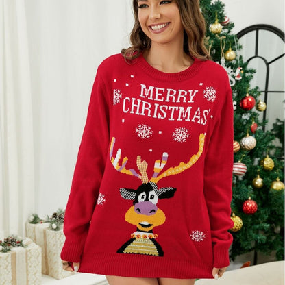 Merry Christmas Reindeer Ugly Christmas Sweater