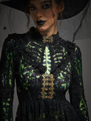 Women's Gothic Lace High-Low Tailcoat Halloween Dress