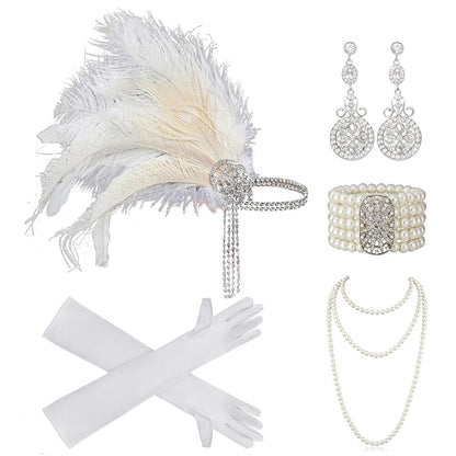 5Pcs 1920s Flapper Accessory Set