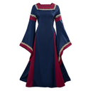 Vestido renacentista bicolor