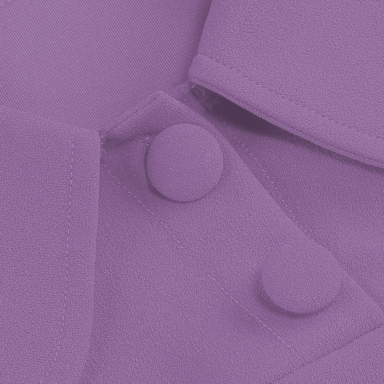 Women's 1950s Solid Color Peter Pan Collar Long Sleeve Flare Dress