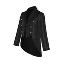 Men's Black Paisley Tailcoat Victorian Gentleman 5-Piece Costume Set