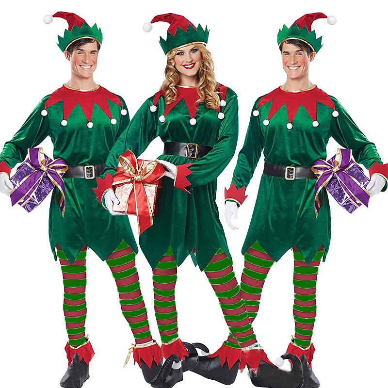 Unisex Christmas Elf Costume