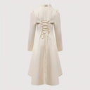 Steampunk High - Low Hem Long Jacket Dress - Retrorobe