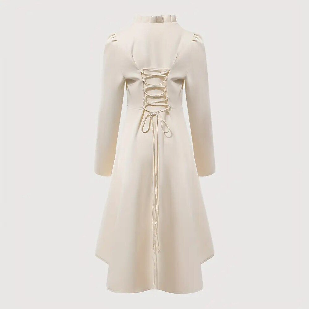 Steampunk High - Low Hem Long Jacket Dress