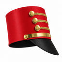 Ensemble de costume de casse-noisette à paillettes rouges pour homme, 3 pièces