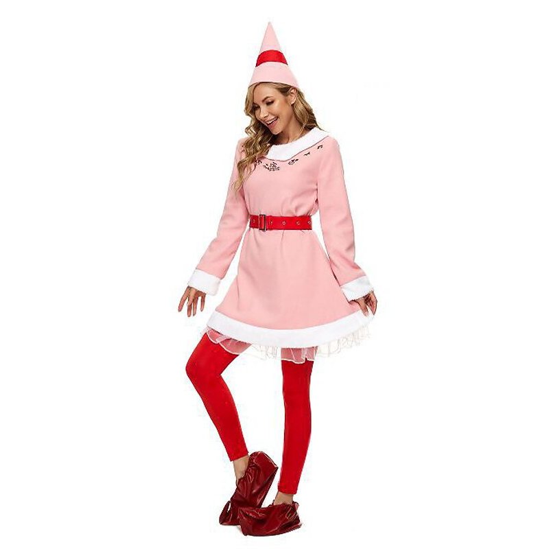 Women's Pink Elf Costume Set