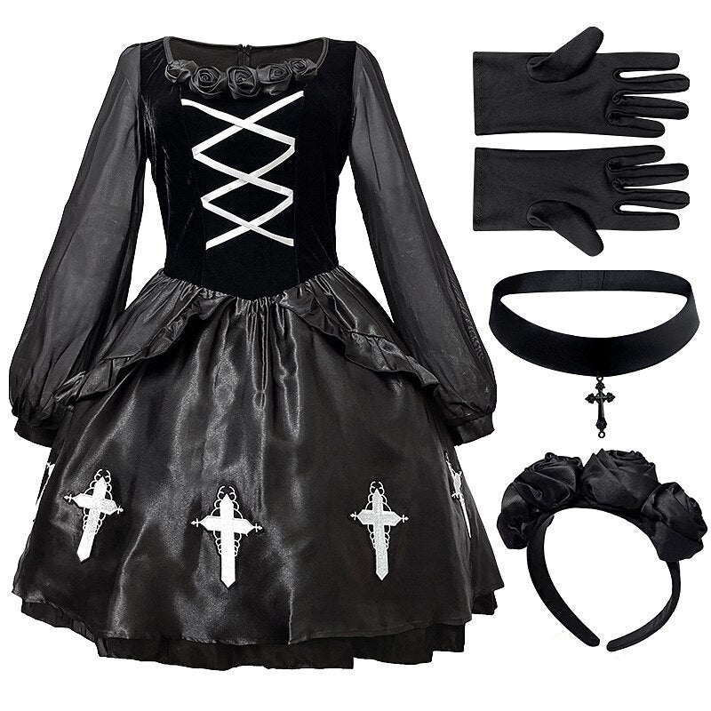 Gothic Lolita Witch Vampire Velvet Cross