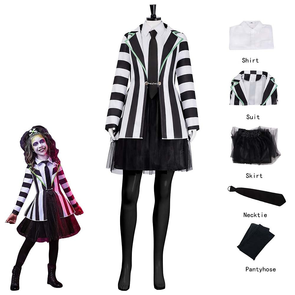 Beetlejuice Women's & Girls' Costume