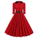 Peter Pan Collar Grace Midi Dress