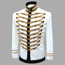 Men's White Gold-Braid Nutcracker 3-Piece Costume Set