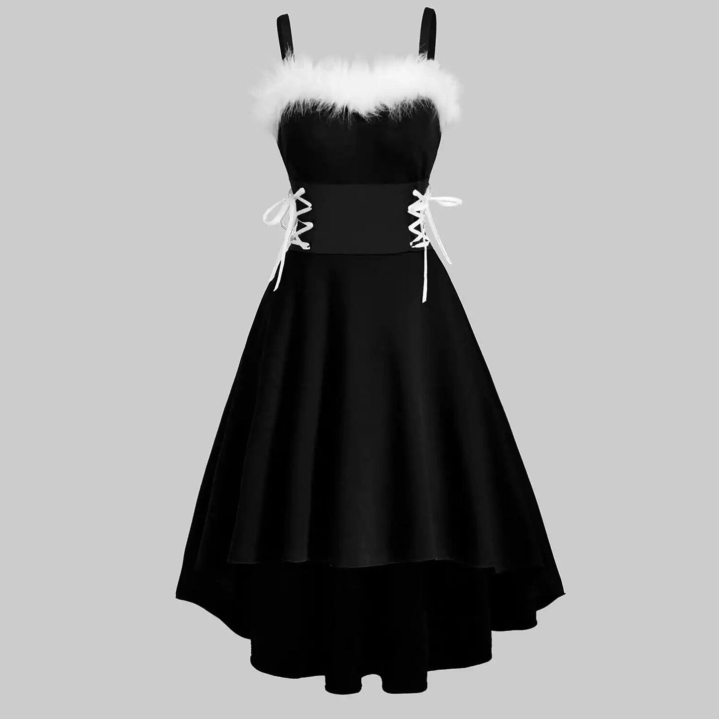 Christmas Corset High-Low Santa Dress