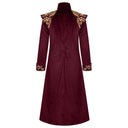 Men's Black & Gold Gothic Victorian Long Coat Costume Set