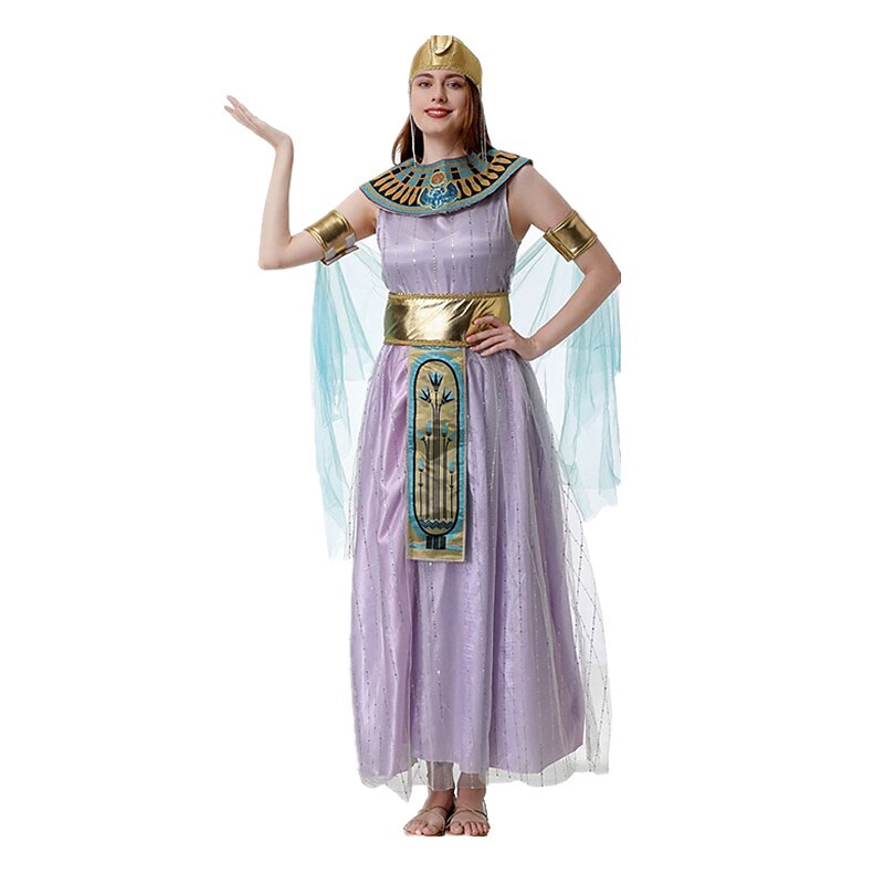 Egyptian Queen Cleopatra Dress with Collar & Belt