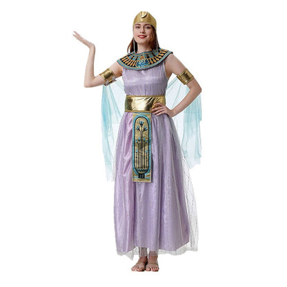 Egyptian Queen Cleopatra Dress with Collar & Belt