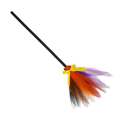 Witch Broomstick Halloween Prop Tulle