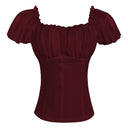 Renaissance Dual-Layer Cap Sleeve Top - Retrorobe