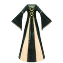 Vestido medieval celta con cordones