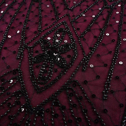 1920s Sequin Mermaid Gown with Accessory Set