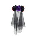 Women's Gothic Floral Veil Halloween Headband
