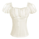 Renaissance Dual-Layer Cap Sleeve Top - Retrorobe