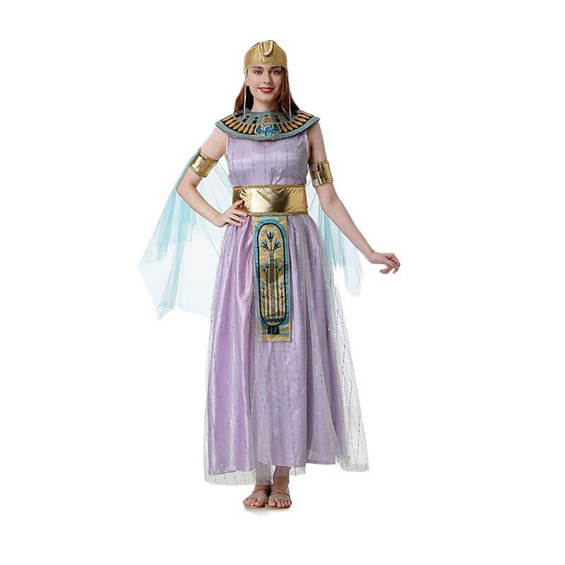 Egyptian Queen Cleopatra Dress with Collar & Belt