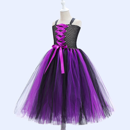 Witch Halloween Purple Dress Cosplay Costume