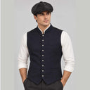 Men's 1920s Heritage Vest & Newsboy Cap 2-Piece Set