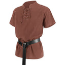 Pirate Style Lace-up Tunic - Retrorobe