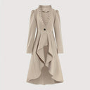 Steampunk High - Low Hem Long Jacket Dress - Retrorobe