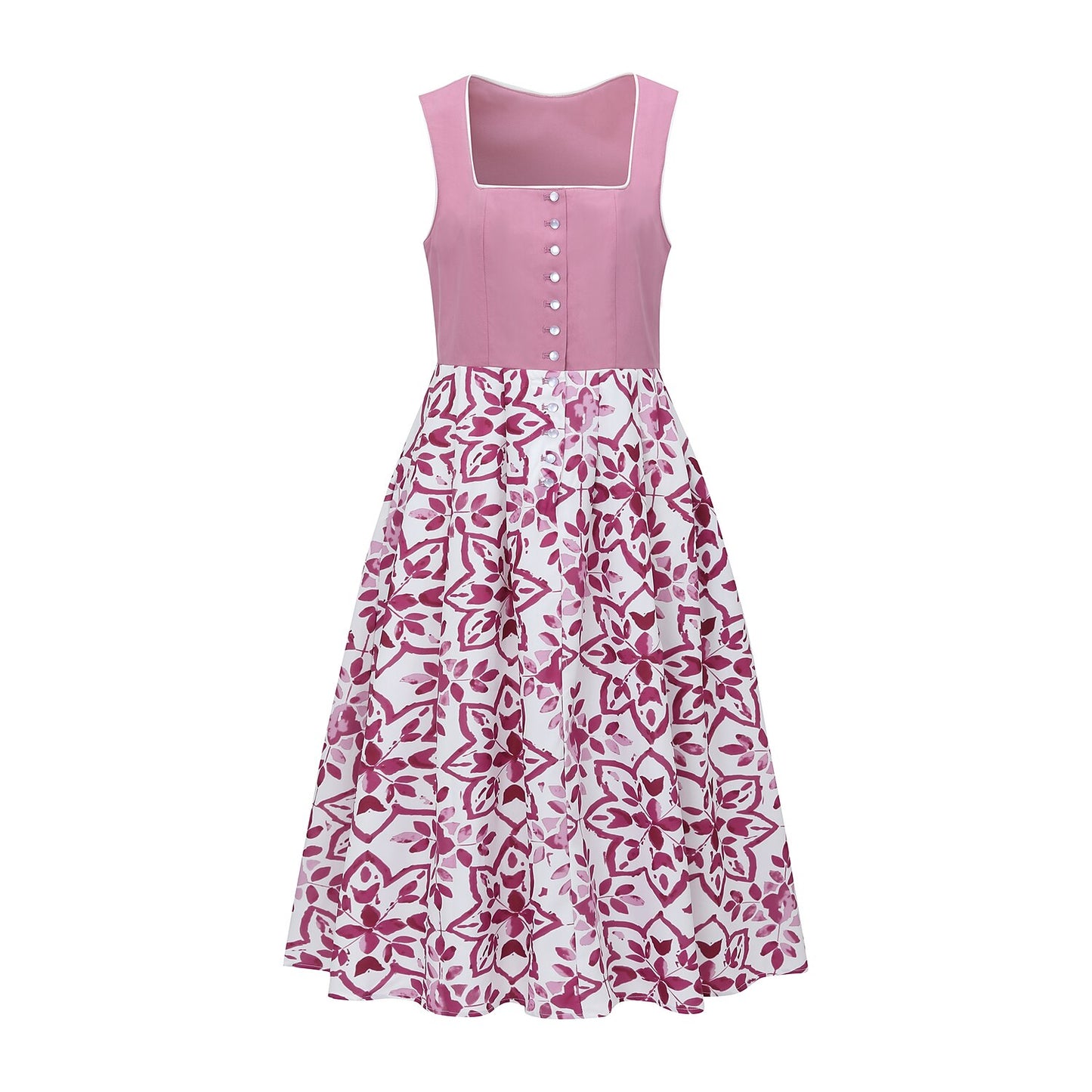 Traditional Bavarian Dirndl Dress with Apron