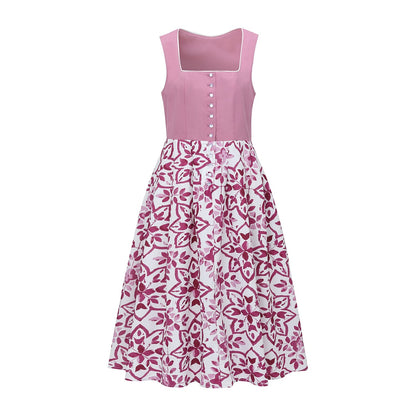 Traditional Bavarian Dirndl Dress with Apron