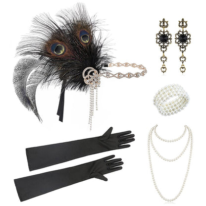 5Pcs 1920s Flapper Accessory Set