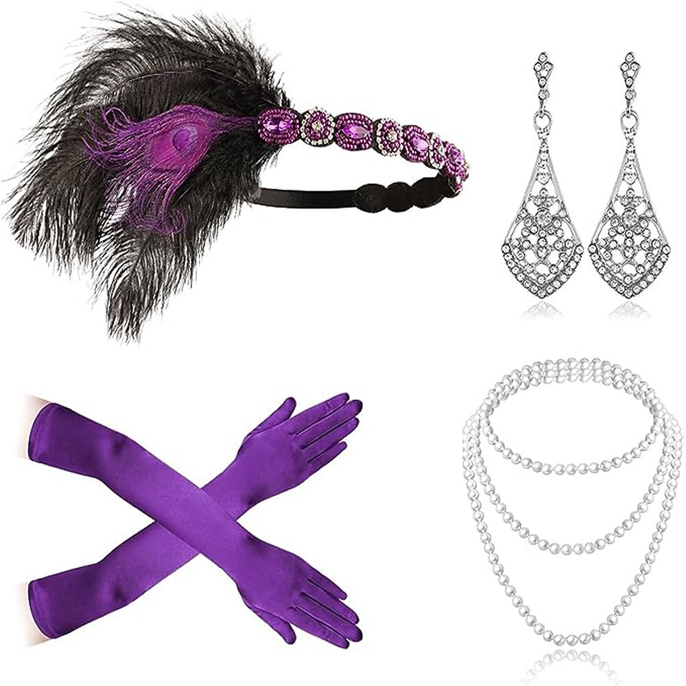 5Pcs 1920s Flapper Accessories Set