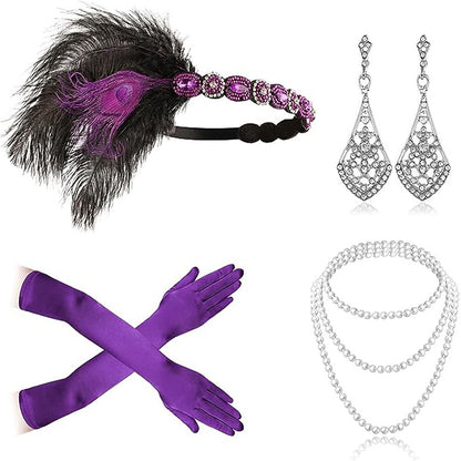 5Pcs 1920s Flapper Accessories Set