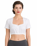 Oktoberfest Women's White Dirndl Blouse