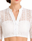 Oktoberfest Traditional Dirndl Blouse Lace Top