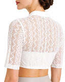 Oktoberfest Traditional Dirndl Blouse Lace Top
