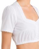 Blusa Dirndl blanca para mujer de Oktoberfest